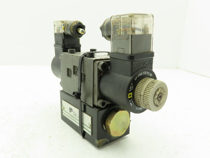 Atos DHU-0710/18 Hydraulic Directional Control Solenoid Stack Valve 3-Pos 110VDC