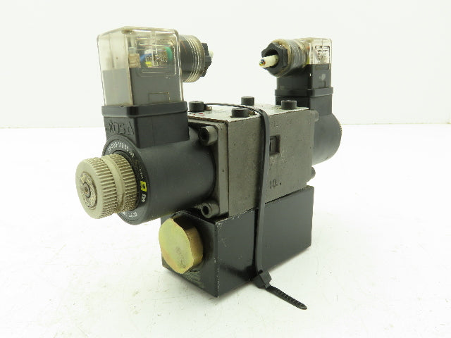 Atos DHU-0710/18 Hydraulic Directional Control Solenoid Stack Valve 3-Pos 110VDC