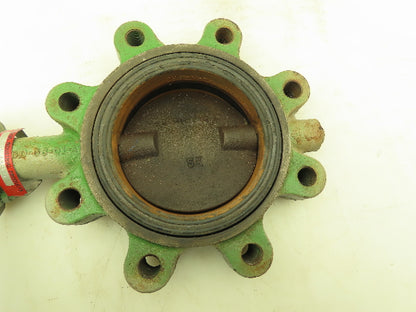 5" Butterfly Valve 8 Lug w/Handle 200 WOG