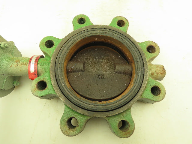 5" Butterfly Valve 8 Lug w/Handle 200 WOG