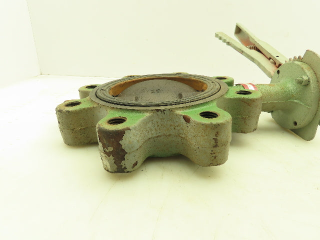 5" Butterfly Valve 8 Lug w/Handle 200 WOG