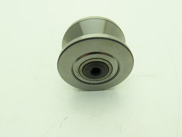 Hepco 2-1/2"x 1-3/8" V-Groove Bearing Track Roller M10 x 1.5 Female Thread