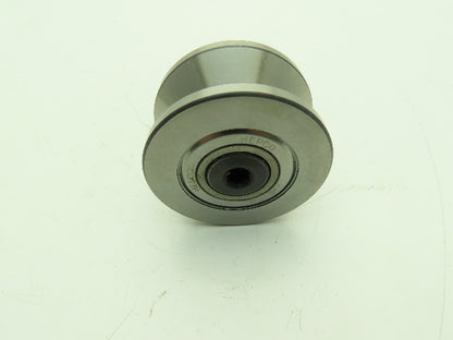 Hepco 2-1/2"x 1-3/8" V-Groove Bearing Track Roller M10 x 1.5 Female Thread