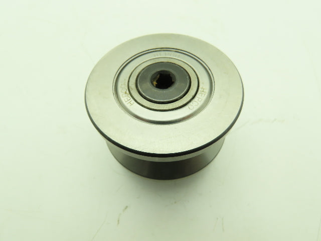 Hepco 2-1/2"x 1-3/8" V-Groove Bearing Track Roller M10 x 1.5 Female Thread