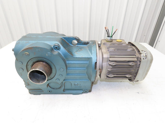 Sew Eurodrive KT57TDT71D6 Helical Gearmotor .33Hp 1100 RPM 460V 3PH 145:1 Ratio