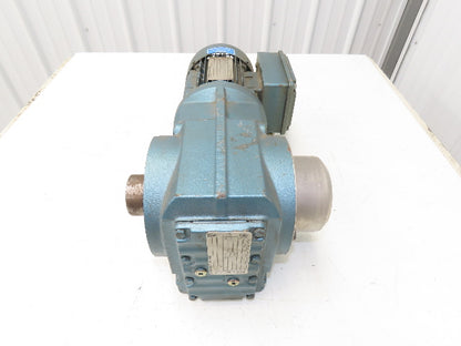 SEW Eurodrive KT57TDT71D6 Helical Gearmotor .33Hp 1130 RPM 460V 3PH 145:1 Ratio