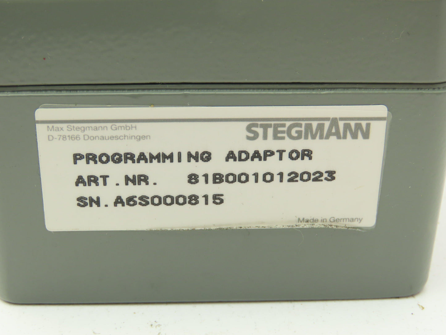 Stegmann 81B001012023 Programming Adapter Antriebstechnik Elktronik