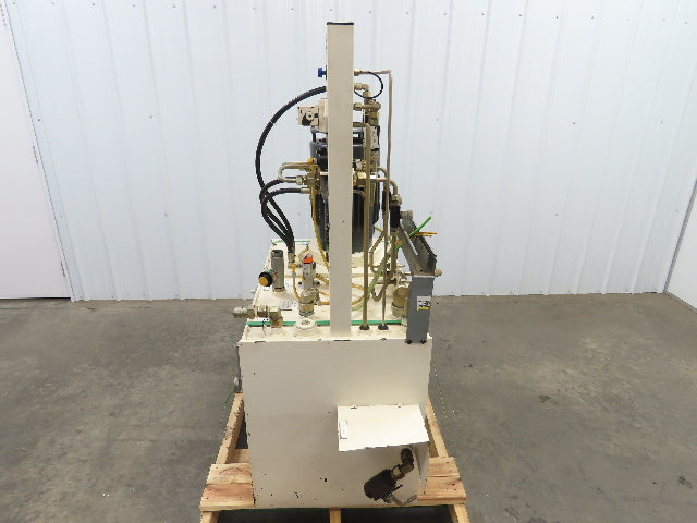 Parker 45 Gal. Hydraulic Power Unit,2 Hp Motor, 3 Pump Stack 460v 3ph