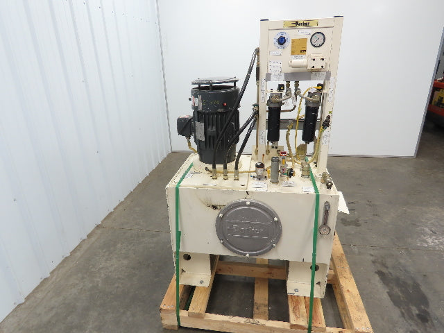 Parker 45 Gal. Hydraulic Power Unit,2 Hp Motor, 3 Pump Stack 460v 3ph