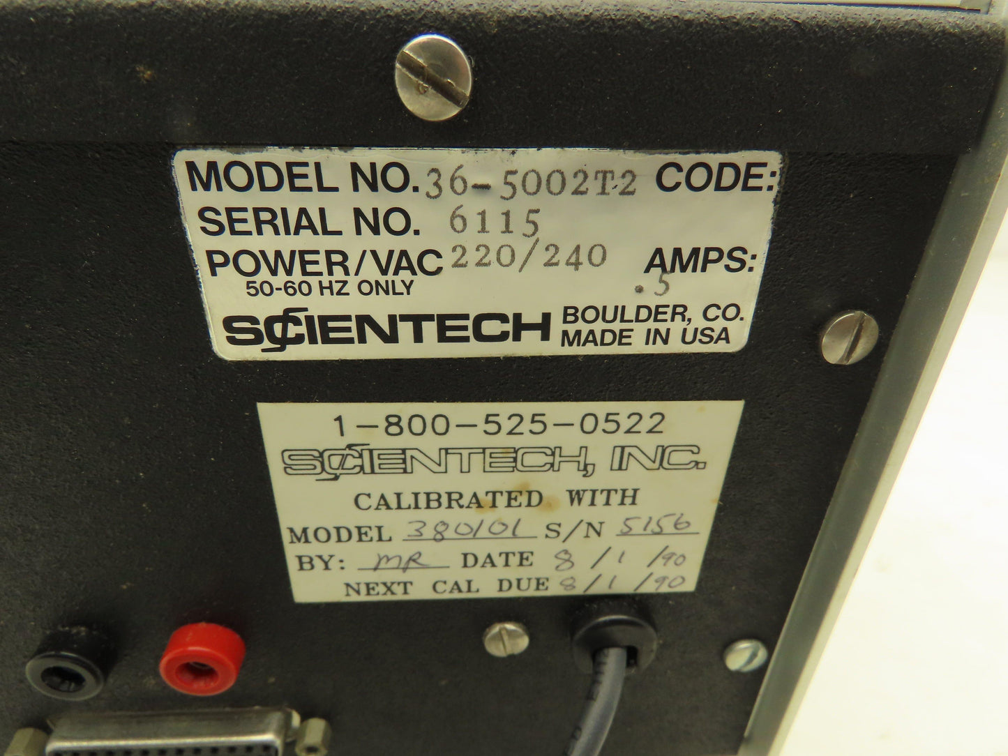 Scientech 36-5002T2 Power And Energy Meter 365 Display 220V 0.5A 60Hz