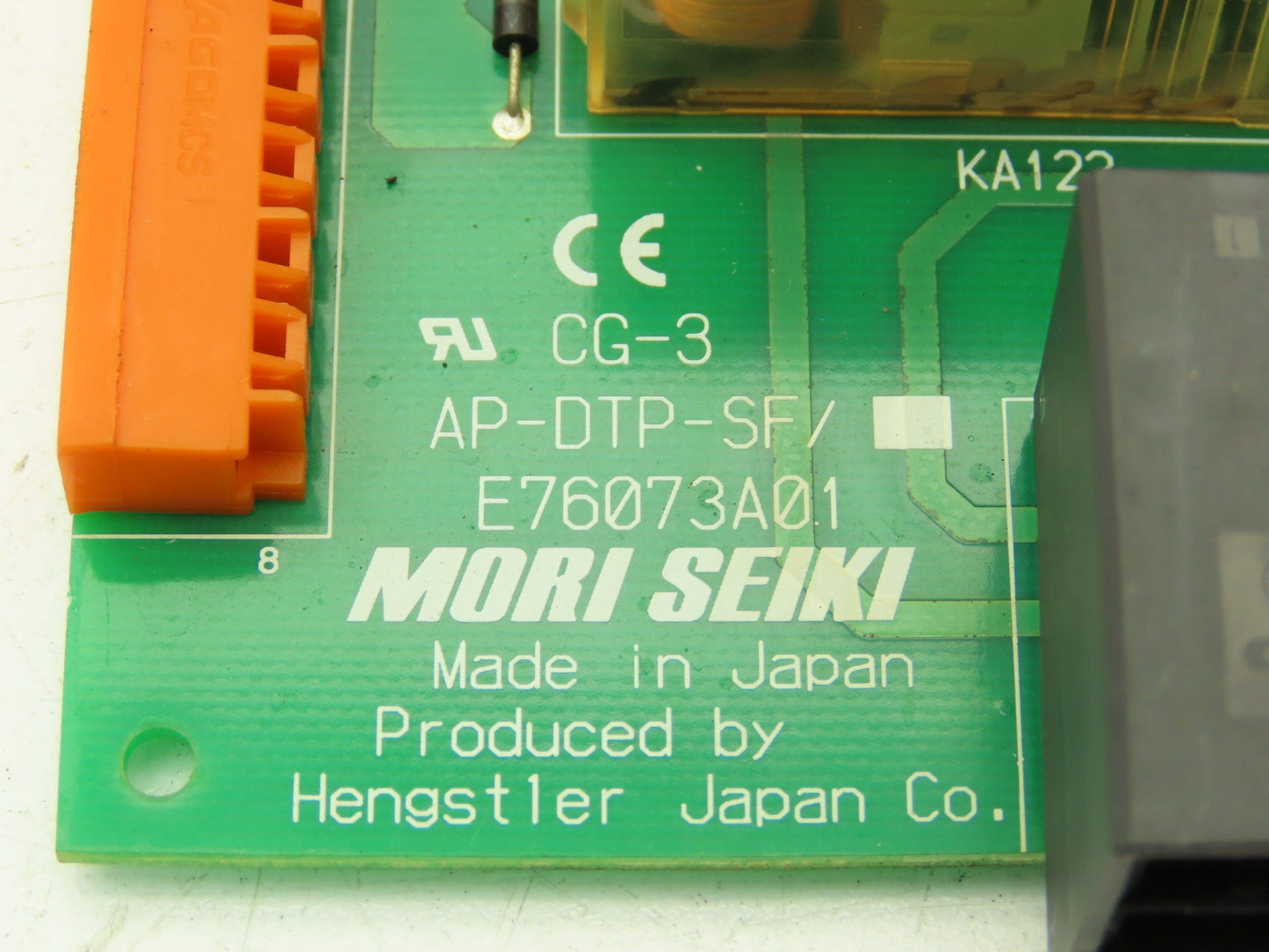 Mori Seiki E76073A01 Adapter Circuit Board Relay