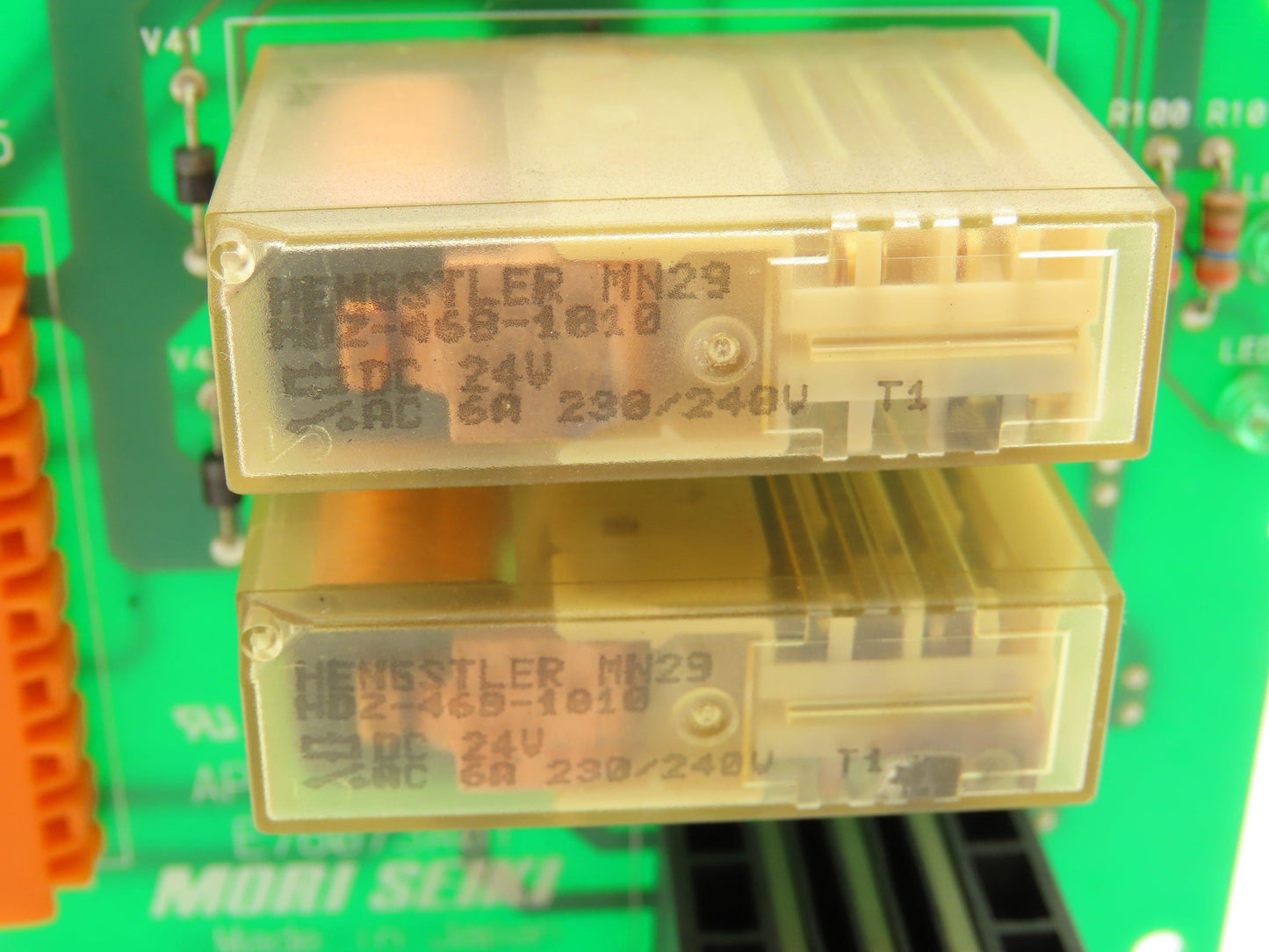 Mori Seiki E76073A01 Adapter Circuit Board Relay