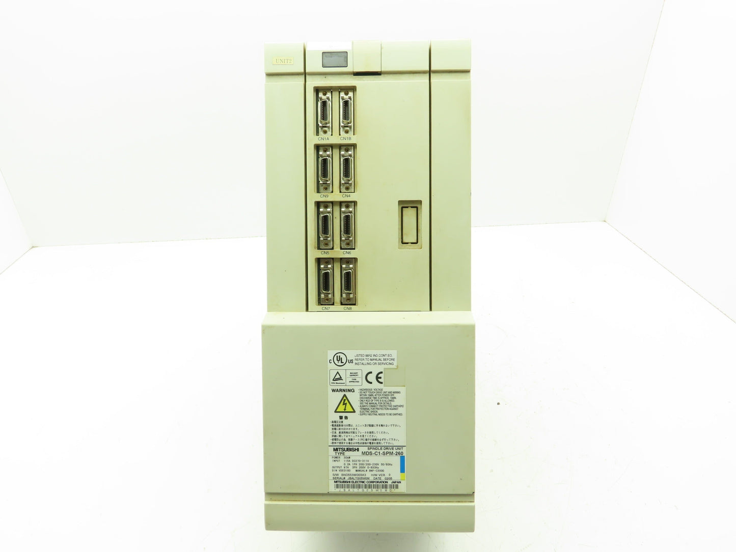 Mitsubishi MDS-C1-SPM-260 Spindle Drive Unit 97A 3Ph 200V CNC Drive 30Kw