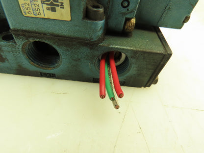 MAC 6521B-211-PM-111DA Pneumatic Double Solenoid Valve 4/2-Pos 120V w/Sub-Base