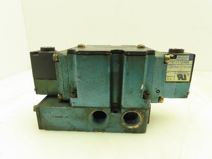 MAC 6521B-211-PM-111DA Pneumatic Double Solenoid Valve 4/2-Pos 120V w/Sub-Base