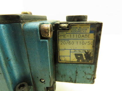 MAC 6521B-211-PM-111DA Pneumatic Double Solenoid Valve 4/2-Pos 120V w/Sub-Base