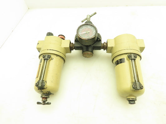 Norgren L12/F12  Pneumatic Inline Air Prep Oil Lubricator Filter Regulator 1/2"