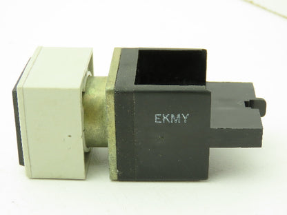 Allen Bradley 800MS-DL24 Amber 5/10 Indicator Light 24VDC 30mm Sq Ser A Lot of 7