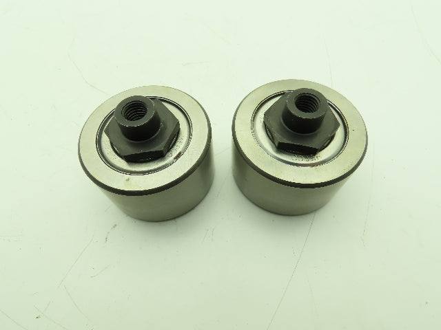 Hepco 2-1/4" x 1-1/4" Cam Follower Bearing M10 x 1.5 Female Thread Lot of 2