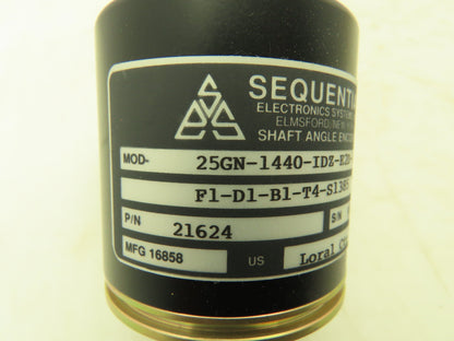 Sequential 25GN-1440-IDZ-E2D-12V-H2-F1-D1-B1-T4-S1385 Rotary Shaft Encoder