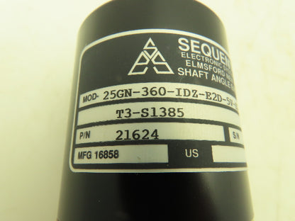Sequential 25GN-360-IDZ-E2D-5V-H2-F1-D1-B1-T3-S1385 Rotary Shaft Encoder
