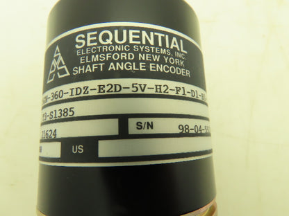 Sequential 25GN-360-IDZ-E2D-5V-H2-F1-D1-B1-T3-S1385 Rotary Shaft Encoder