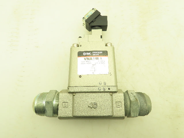 SMC VNA611A-40AN-3TZ Pneumatic Process Valve 1-1/2" 120V Solenoid