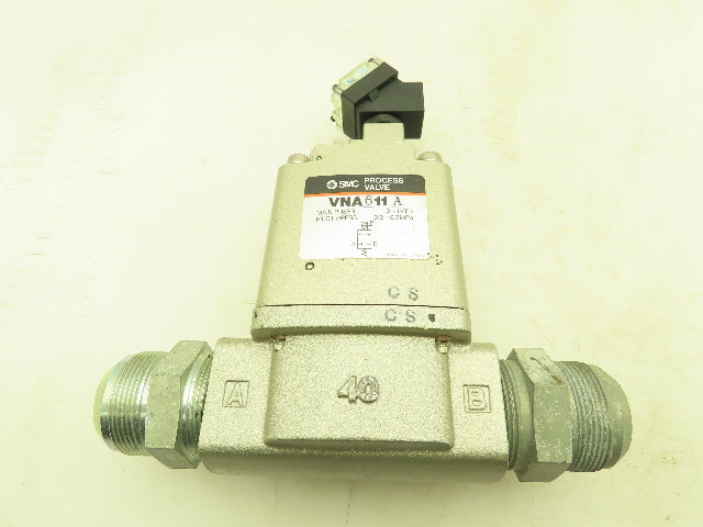 SMC VNA611A-40AN-3TZ Pneumatic Process Valve 1-1/2" 120V Solenoid