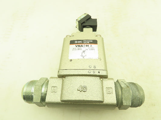 SMC VNA611A-40AN-3TZ Pneumatic Process Valve 1-1/2" 120V Solenoid