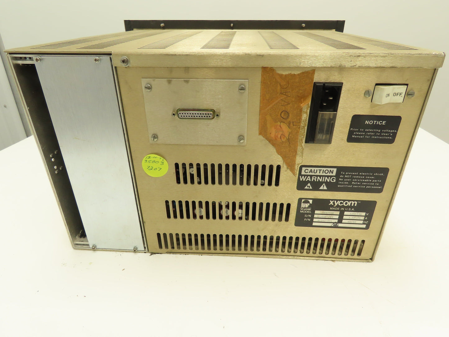 Xycom 4860VME Keypad Operator Interface Panel Terminal Monitor 115/230V