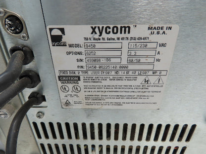 Xycom 9450 PC/AT Computer Operator Interface HMI Screen Monitor Keypad Control