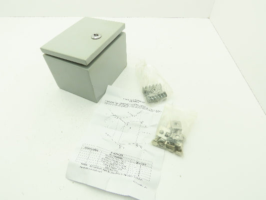 BUD Industries SNB-3738 Electrical Enclosure IP66 SNB Series SS Backplate 6x4x5"