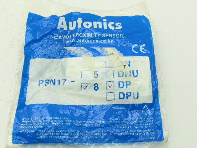Autonics PSN17-8DP Proximity Switch Sensor 8mm PSN Series