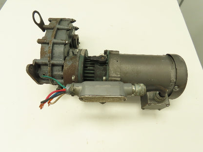 Hub City Mod.52E Style 9112 15.69:1 Ratio Gear Reducer .5hp Motor w/Brake 110rpm