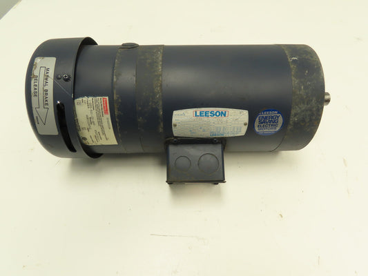 Leeson 1.5hp Motor F145TCFC Frame 1440rpm 190/380v 3ph 50 HZ w/Brake