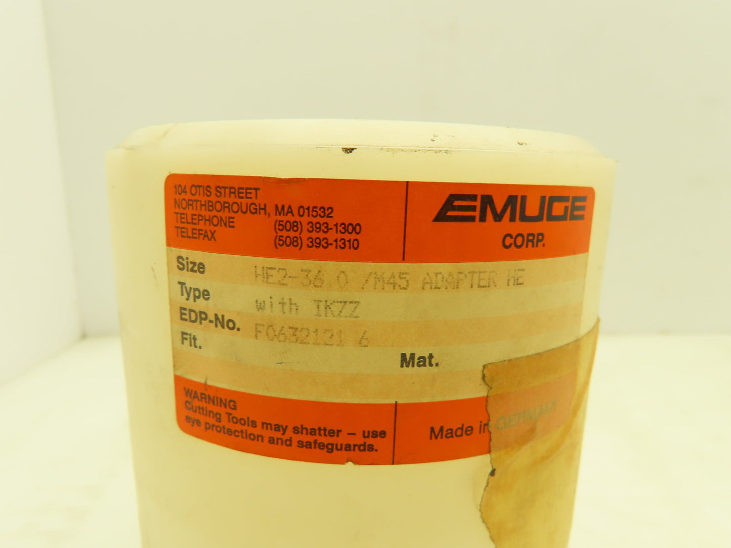 Emuge HE2-36.0/M45 Tap Shank Quick Change Adaptor IKZZ 36mm