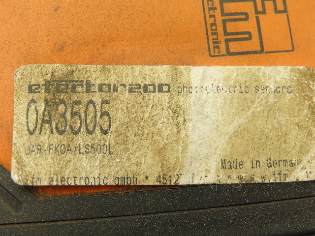 IFM Efector 0A3505 Proximity Sensor OAR-FKOA/LS500L