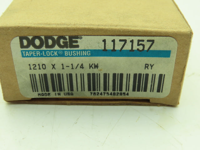 Dodge 117157 Taperlock Bushing 1210 X 1-1/4 KW Lot of 8