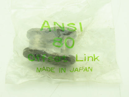 Ansi #80 Roller Chain Offset Link Lot of 20
