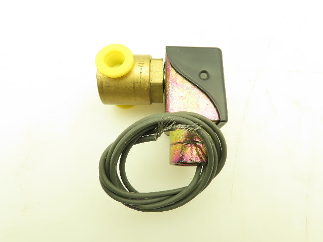 Parker AFTC01 Brass Solenoid Valve 2 Way NC 24V 60Hz 1/4" NPT