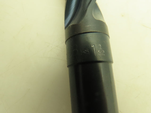 Precision Twist Drill PTD T400 4-Flute HSS 1-1/32" Core Drill MT3 Taper Shank