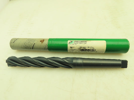 Precision Twist Drill PTD T400 4-Flute HSS 1-1/32" Core Drill MT3 Taper Shank