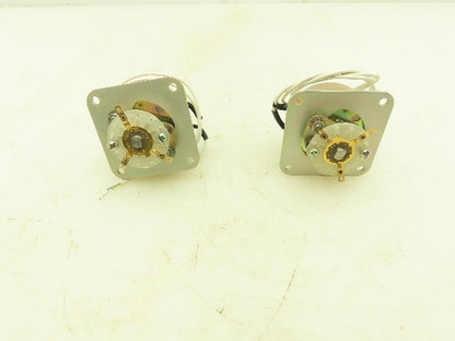 Ledex 190788-001 Rotary DC Switch Solenoid Sz 5B CW Spring Return  Lot of 2