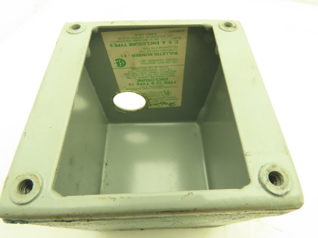 Hoffman E1 Deep Push Button Enclosure 3.5"x3.25"x2.75" Type 12 Lot of 4