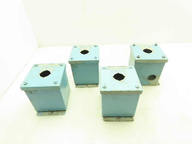 Hoffman E1 Deep Push Button Enclosure 3.5"x3.25"x2.75" Type 12 Lot of 4