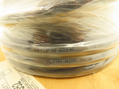 Alpha Wire 6064C SL005 Multi Conductor Cable 4/PR 18 AWG Shielded 8 Con 100' ft