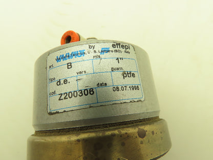 Valvaut Effepi Z200306 Pneumatic Air Controlled Globe Valve 1" NPT PTFE Bronze