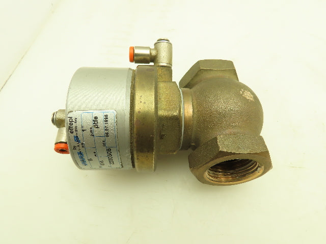 Valvaut Effepi Z200306 Pneumatic Air Controlled Globe Valve 1" NPT PTFE Bronze