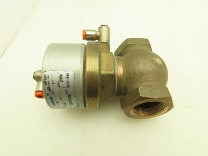 Valvaut Effepi Z200306 Pneumatic Air Controlled Globe Valve 1" NPT PTFE Bronze
