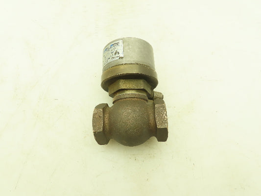 Valvaut Effepi Z200306E Pneumatic Air Controlled Globe Valve 1" NPT PTFE Bronze